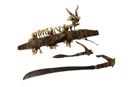 DAYAK PEOPLE OF BORNEO MANDAU KNIFE