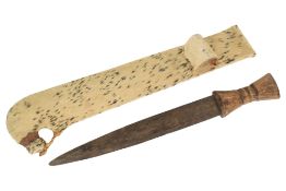 VINTAGE AFRICAN TRIBAL MACHETE KNIFE