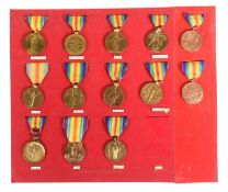 COLLECTION OF WWI FIRST WORLD WAR INTER ALLIED VICTORY MEDALS