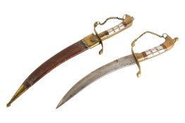 TWO INDIAN SIKH KIRPAN MARRIAGE KNIVES