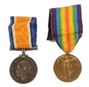 WWI FIRST WORLD WAR MEDAL PAIR - CAPTAIN D. RIST