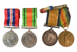 FIRST & SECOND WORLD WAR MEDAL GROUP