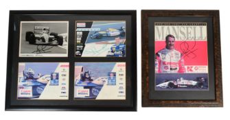 FORMULA ONE RACING DRIVER AUTOGRAPHS