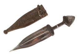 VINTAGE AFRICAN TOUBOU PEOPLE ARM DAGGER