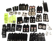 COLLECTION OF POLICE EPAULETTES SLIDERS & VINTAGE RADIO TELEPHONE