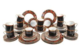 FITZ & FLOYD - VINTAGE 1970S FITZ & FLOYD KURUMA DINNER SERVICE