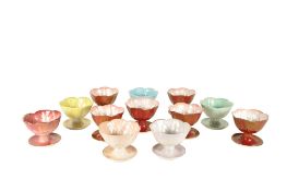 COLLECTION OF 20TH CENTURY LUSTRE WARE SUNDAE / DESSERT BOWLS
