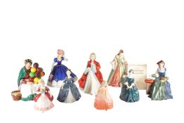 ROYAL DOULTON - COLLECTION OF 20TH CENTURY CHINA LADY FIGURES