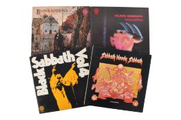 FOUR LATE 20TH CENTURY BLACK SABBATH LP VINYL RECORDS