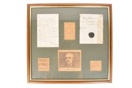 JOHN ADAMS-ACTON - FRAMED DISPLAYED PERSONAL EFFECT