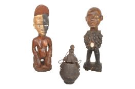 PAIR OF 20TH CENTURY KONGO NKISI NKONDI FIGURES