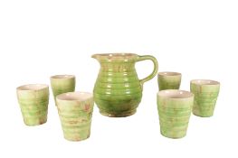 ART DECO 1930'S HAMPTON IVORY SWINNERTONS DRIP WARE LEMONADE SET