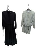 TWO MID TO LATE 20TH CENTURY VINTAGE DESIGNER DRESSES