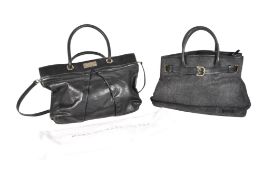 MARC BY MARC JACOBS - 21ST CENTURY BLACK LEATHER WORK HAND / SHOULDER BAG