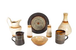 CELTIC POTTERY - COLLECTION OF 1970S NEWLYN MEDALLION STUDIO POTTERY