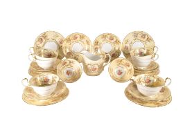 AYNSLEY - MID CENTURY BONE CHINA PART TEA SERVICE