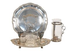 VICTORIAN 19TH CENTURY SILVER PLATE BREAKFAST TRAY