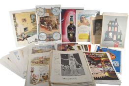 VINTAGE ADVERTISING - COLLECTION OF DECORATIVE POSTER ADVERTISEMENTS