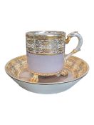LATE 18TH / 19TH CENTURY MEISSEN MARCOLINI CHINA CUP AND SAUCER