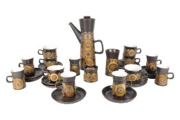 DENBY ARABESQUE COFFEE SERVICE & TEA CUPS / SAUCERS