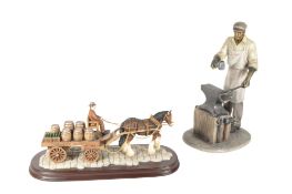 LEONARDO COLLECTION - TWO CONTEMPORARY RESIN FIGURES