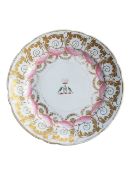SPODE - EARLY 20TH CENTURY PORCELAIN ARMORIAL PLATE FROM THE KING OF OUDH SERVICE