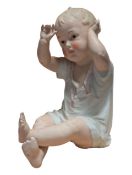 GEBRUDER HEUBACH - 20TH CENTURY GERMAN BISQUE PORCELAIN BABY