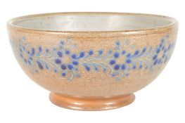 STOCK - VINTAGE MID CENTURY PORTUGUESE STONEWARE FRUIT BOWL