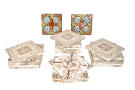 MINTON - A COLLECTION OF TWENTY 19TH CENTURY CERAMIC WALL TILES