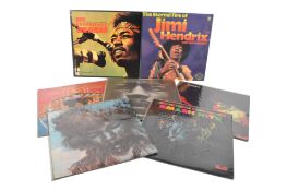 SEVEN LATE 20TH CENTURY JIMI HENDRIX LP VINYL RECORDS