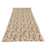 MULBERRY - 1990S 20.5M ROLL OF KILVER GARDEN PATTERNED LINEN FABRIC