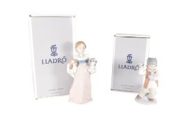 LLADRO - TWO 21ST CENTURY PORCELAIN BOXED FIGURES