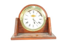 VINTAGE MID CENTURY RMC OAK MOUNTED CLOCK