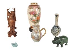 SELECTION OF CHINESE ASIAN PORCELAIN VASE & FIGURES
