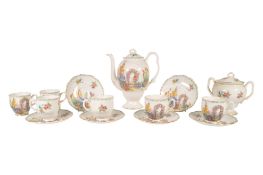 ROYAL ALBERT FOR LAWLEYS - EARLY 20TH CENTURY CHINA COFFEE SERVICE