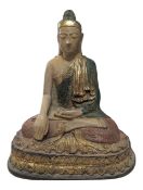 LATE 20TH CENTURY RESIN THAI BUDDHA FIGURE