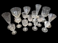 COLLECTION OF 18TH / 19TH CENTURY DRINKING GLASSES