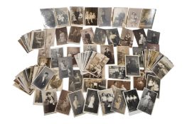 COLLECTION OF APPROXIMATELY 100 BLACK & WHITE PHOTOGRAPH POSTCARDS