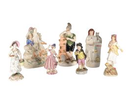 COLLECTION OF STAFFORDSHIRE AND OTHER 19TH / 20TH CENTURY FIGURES