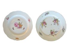 TWO 18TH / 19TH CENTURY CONTINENTAL PORCELAIN PLATES