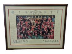 LEGENDS OF ANFIELD, LIVERPOOL FC - LIMITED EDITION FRAMED PRINT WITH AUTOGRAPHS