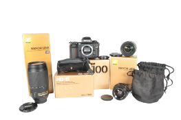 NIKON - F-100 35MM SLR CAMERA & LENSES