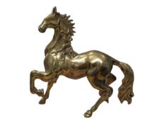 LARGE EARLY 20TH CENTURY LARGE BRASS HORSE