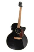 VINTAGE - LATE 20TH CENTURY JOHN HORNBY SKEWES ELECTRO ACOUSTIC GUITAR