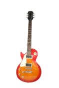 EPIPHONE LEFT HANDED ELECTRIC GUITAR IN SUNBURST RED