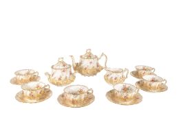 GEORGE JONES & SONS - CRESCENT CHINA - EARLY 20TH CENTURY VINTAGE TEA SERVICE