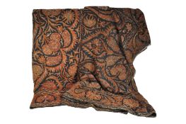 EARLY 20TH CENTURY VINTAGE CREWEL WORK EMBROIDERED CURTAINS