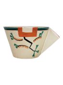 CLARICE CLIFF - RAVEL - 1930S ART DECO HAND PAINTED CERAMIC TEA CUP