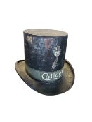 1920'S WM LIVENS & CO COLLEGE TOFFEE TIN TOP HAT MONEY BOX