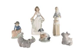 NAO FIGURES - COLLECTION OF SPANISH PORCELAIN TABLEWARE FIGURES
